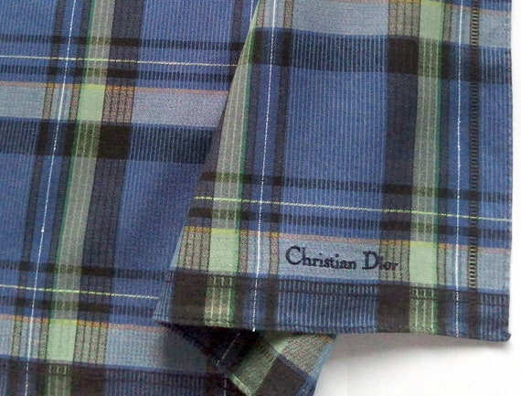 Christian Dior Vintage Handkerchief Plaid Him Gif… - image 2