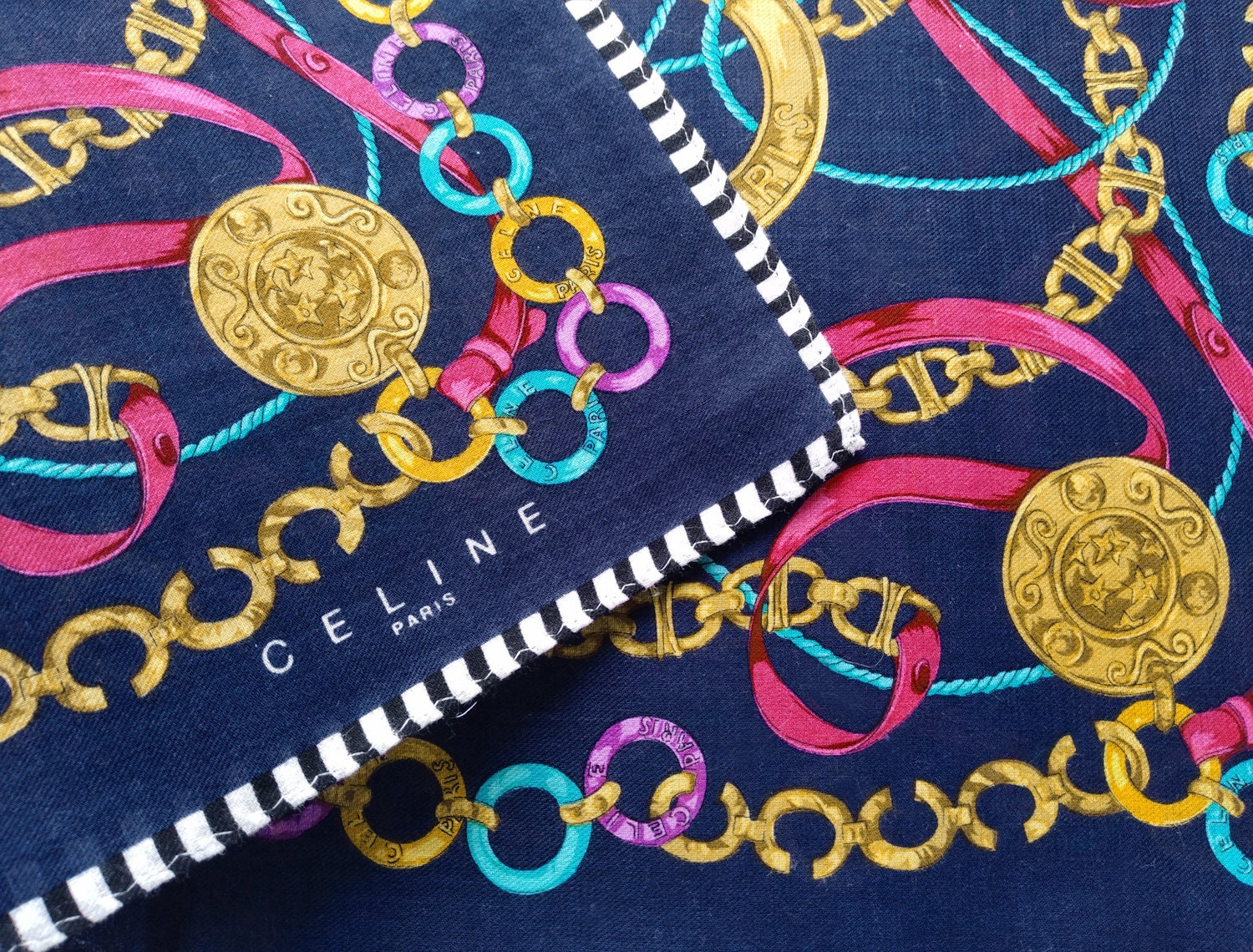 Celine Paris Vintage Handkerchief Women Chain Charms 19 - Etsy Sweden