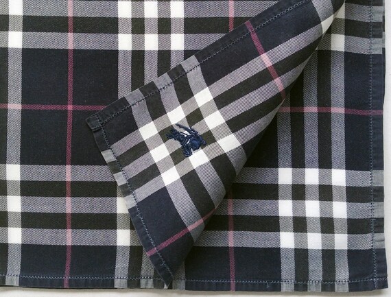 Burberry Vintage Handkerchief Men Pocket Square Check 18 - Etsy Israel