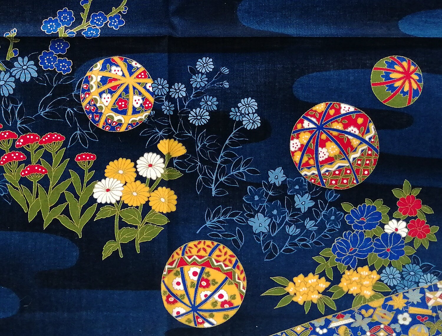 Temari Ball Vintage Japanese Handkerchief Kimono Friendship 21 - Etsy