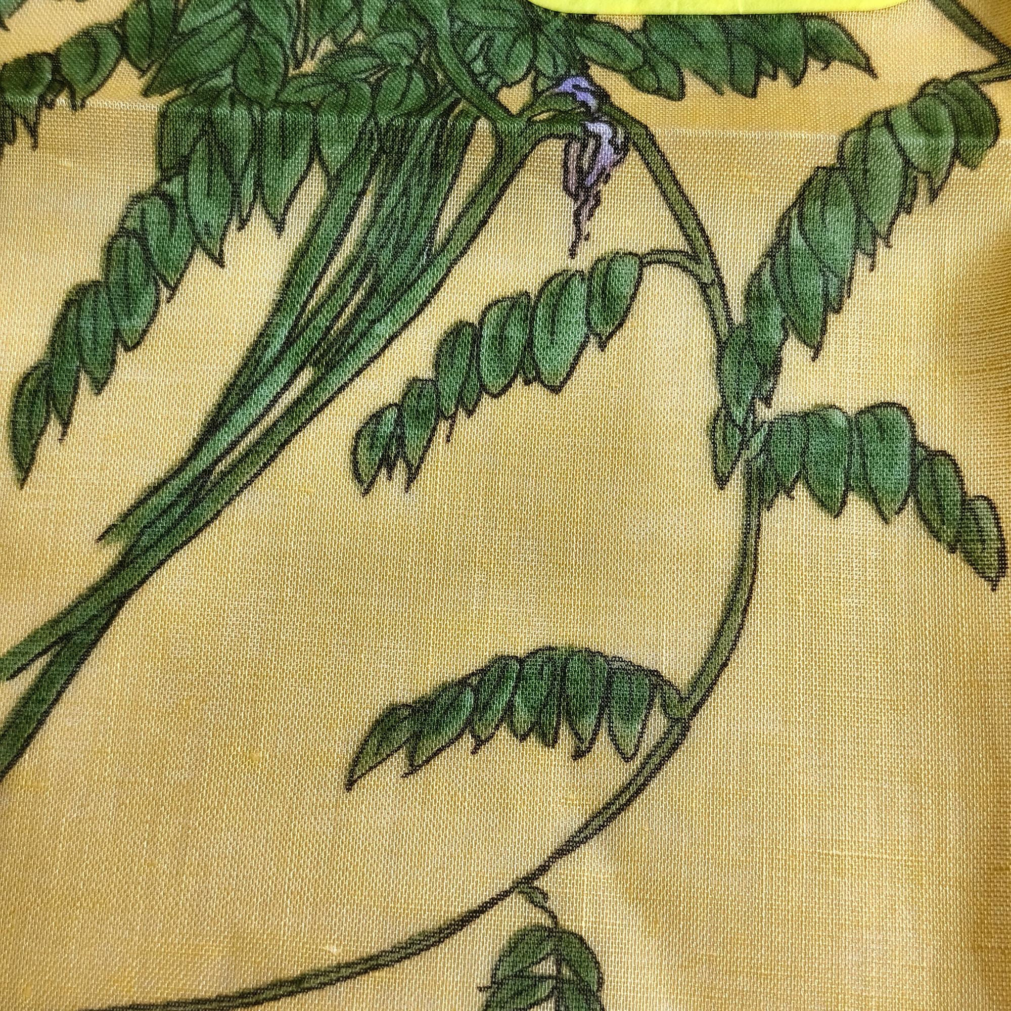 Vintage Japanese Handkerchief- Kikyo Bellflower Arrangement | Zen