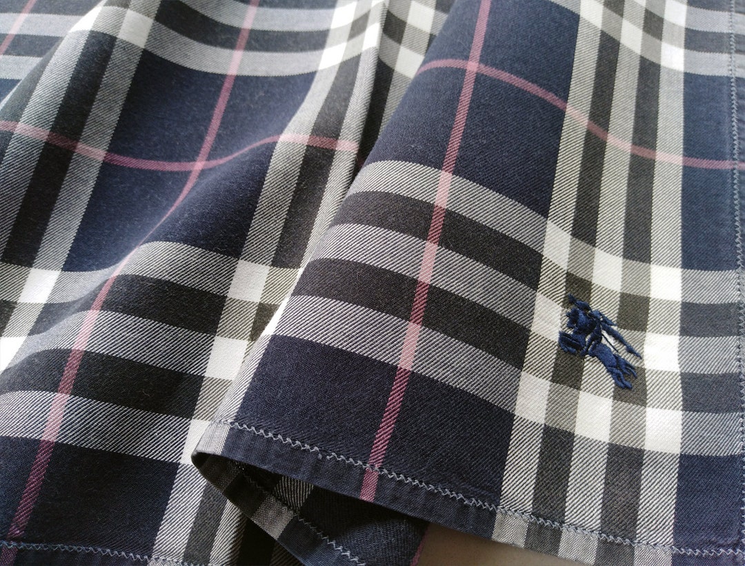 Burberry Vintage Handkerchief Men Pocket Square Check 18 - Etsy Israel