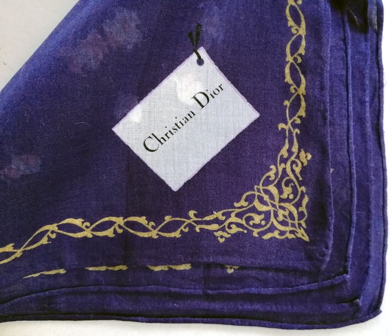 Christian Dior Vintage Handkerchief Floral Bouque… - image 5