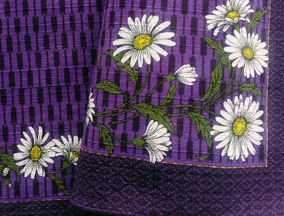 Japanese Vintage Furoshiki Daisy Japanese Fabric … - image 6