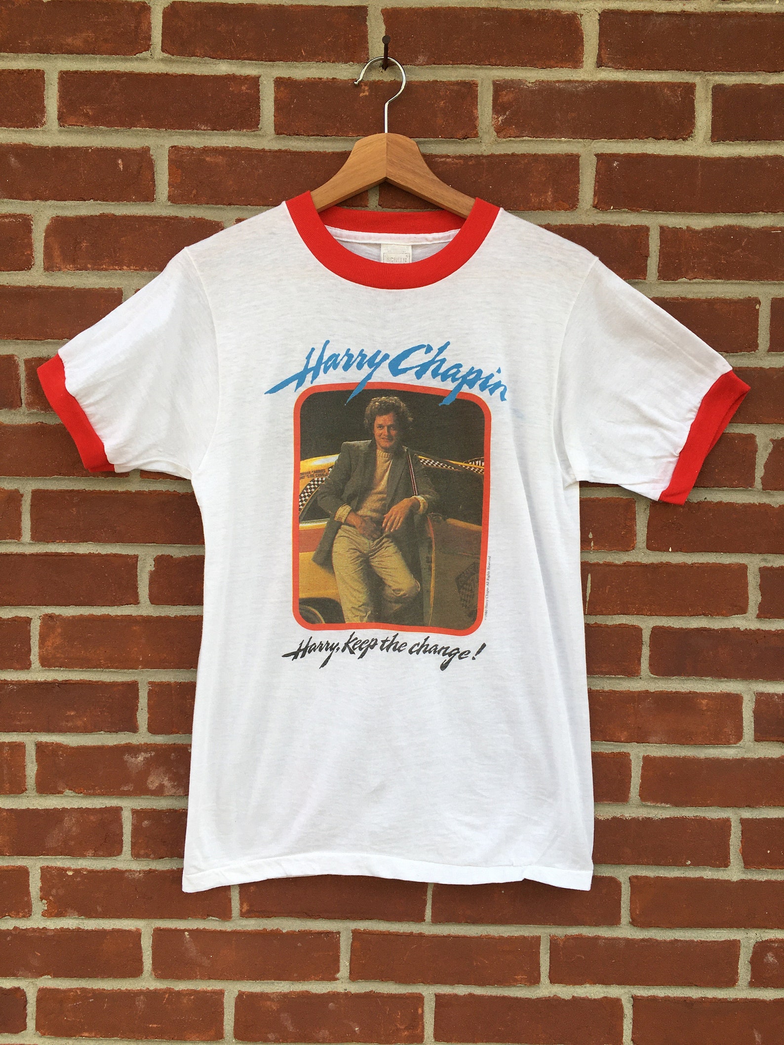 Vintage 1980 Harry Chapin World Hunger Tour T Shirt Single | Etsy