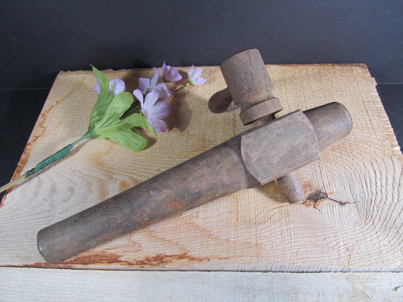 Antique Wooden Barrel Keg Tap & Spigot Vintage Collectible Etsy