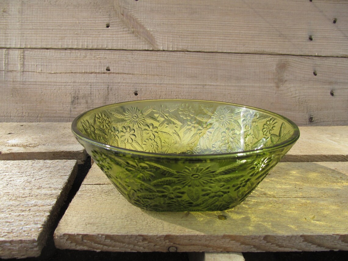 Vintage Avocado Green, Serving Bowl or Candy Dish, Vintage Tableware