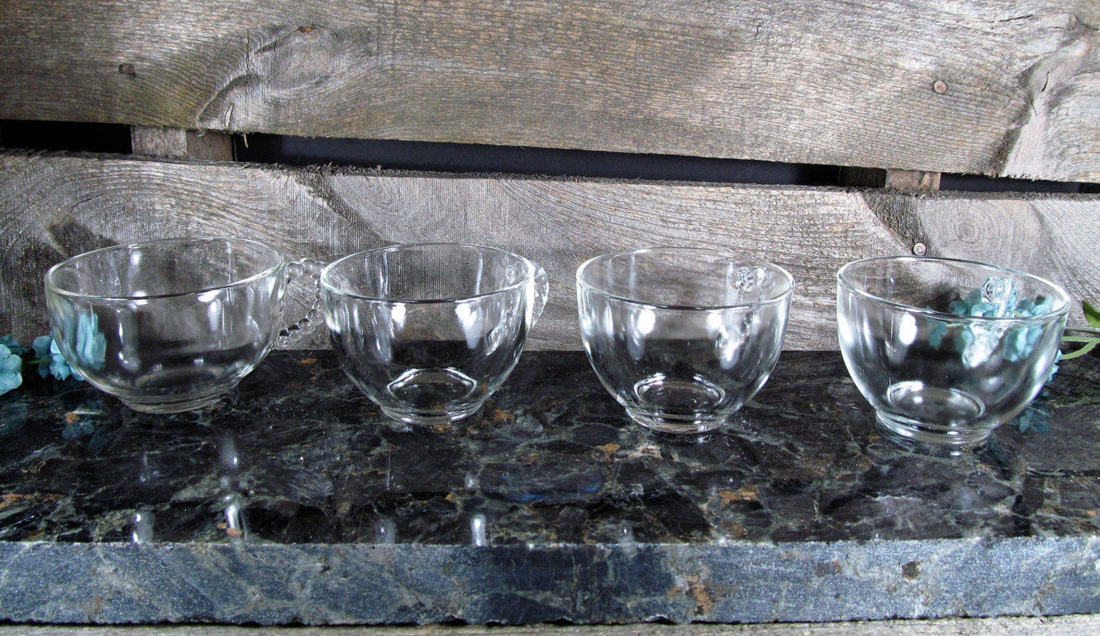 Candlewick or Boopie Glasses Set of 4, Imperial Glass, Midcentury