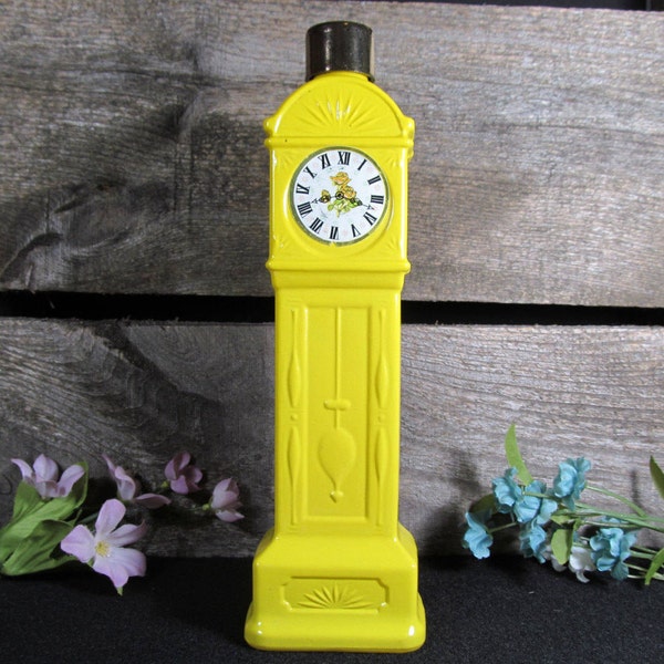 Grandfather Clock Cologne, Collectible Glass Bottle, Lander Co. Inc. NY. Vintage Mens Accessories, Home, Office & Farmhouse Decor