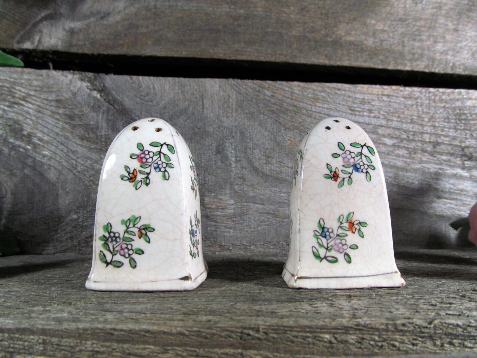 Japanese Salt & Pepper Shakers Set of 2 Vintage Etsy