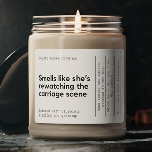 Penelope and Colin Carriage Scene - Bridgerton Gift Soy Candle - Bridgerton Merch - Polin Carriage Scene - Handmade Soy Wax - Funny Gift