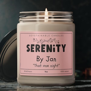 Scented Candle, The Office Serenity by Jan, 9oz - Gift for Fans, Relaxation Candle, Funny TV Show Decor, Aromatherapy Candle, Pop Culture