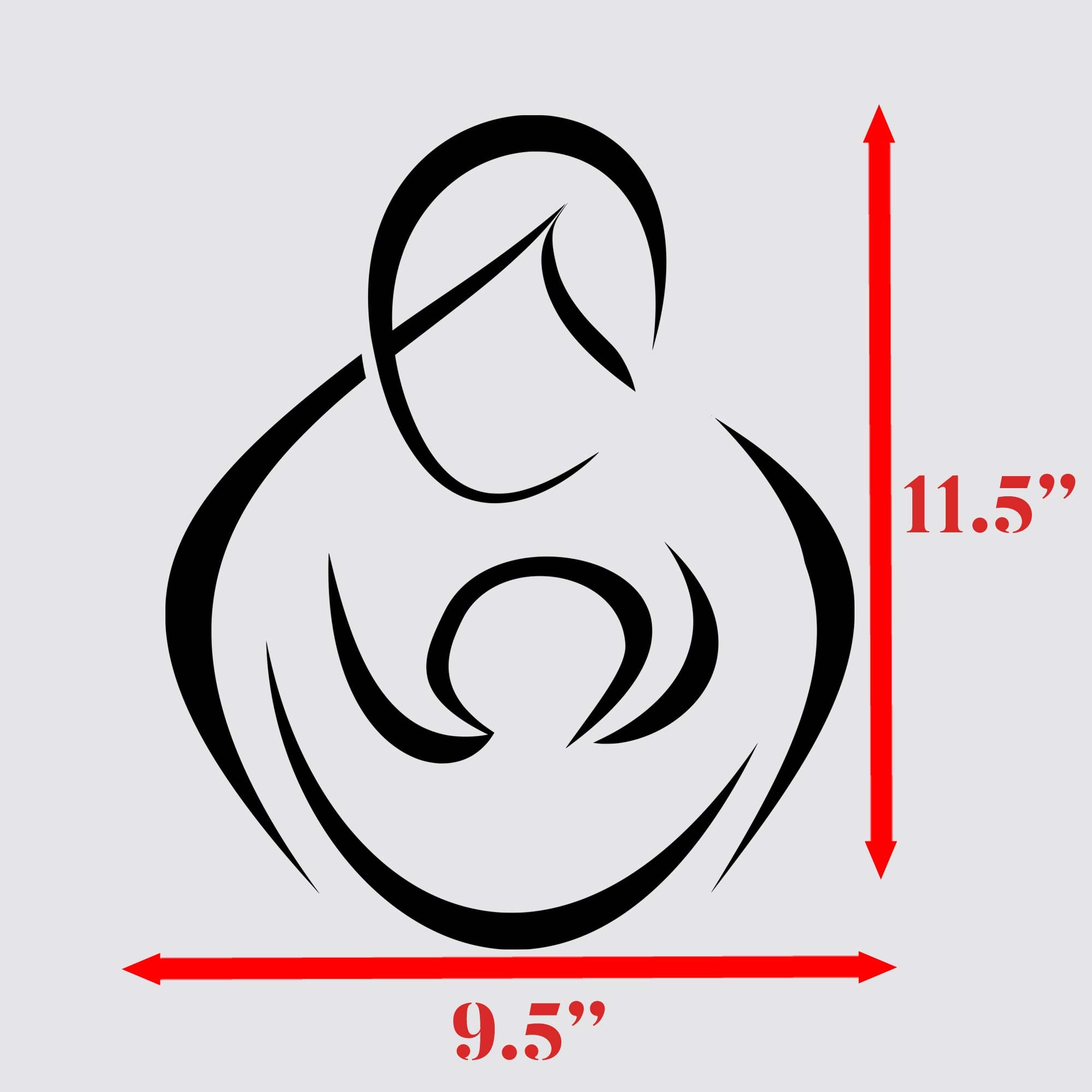 Mother and Baby Stencil. Maternity Stencil. 15.5 x | Etsy