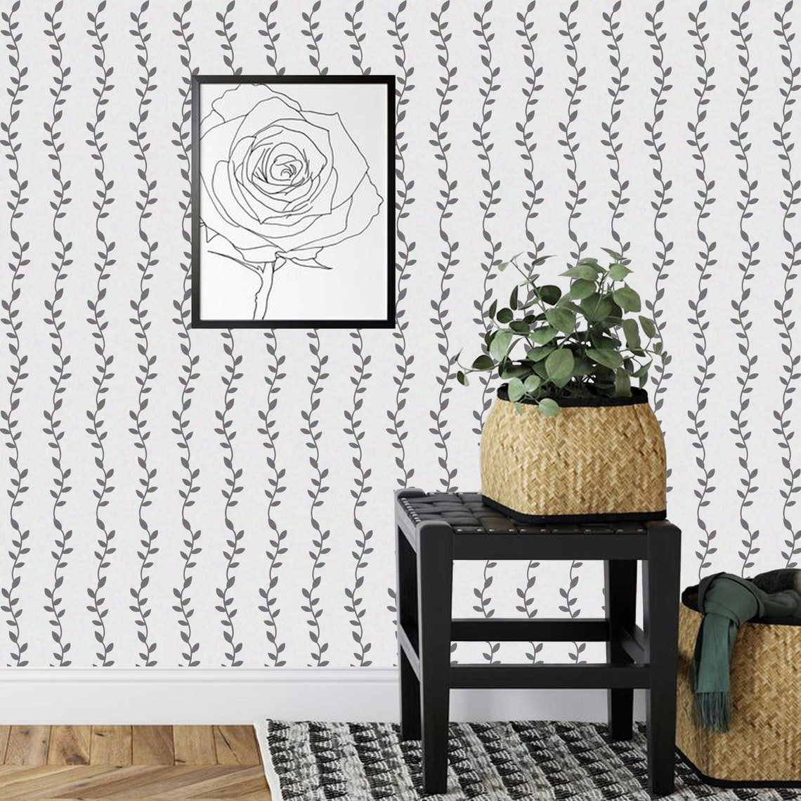 Plant Leaf Stencil for Walls Large 15 x 20 Etsy