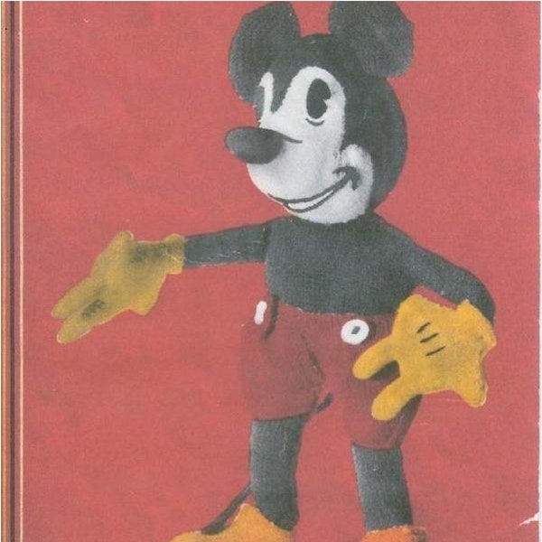 Vintage Knit Mickey Mouse Cuddly Toy knitting pattern instant download pdf