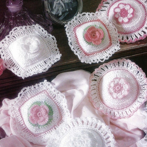 Vintage Crochet Sachets That Bloom Assortment Instant Download Etsy