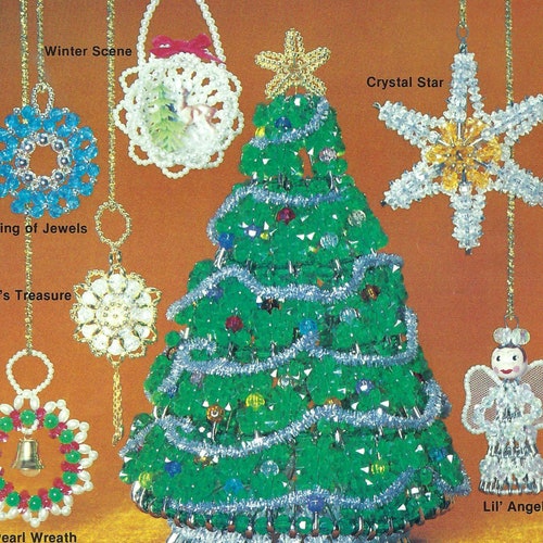 Vintage Beaded Ornaments for Your Christmas Tree to Make Bead Etsy