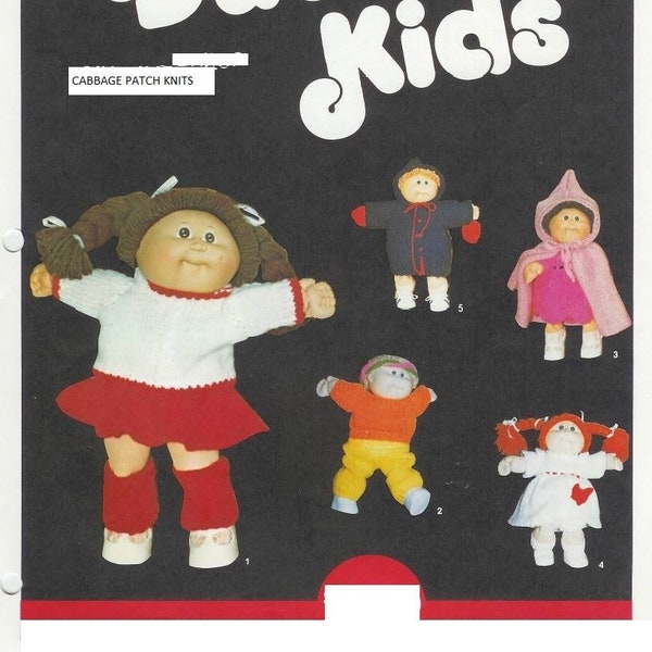 Knit Clothes for Cabbage Patch Kids Assortment to knit instant download pattern