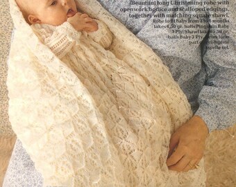 vintage christening gown knit patterns