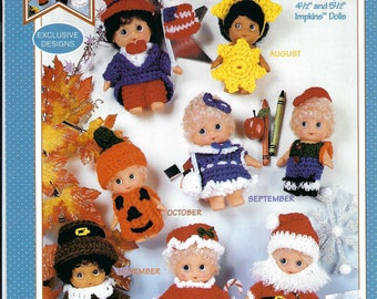 Vintage Crochet Impkins Little Dolls Outfits doll clothing instant download crochet pattern