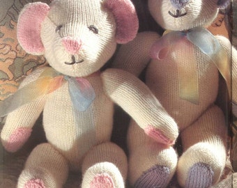 Teddy Bear Toys to Knit Pattern instant download knitting pattern