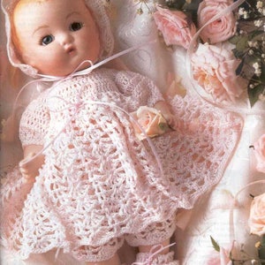 Crochet Pattern Rosebud Doll Outfit instant download crochet pattern