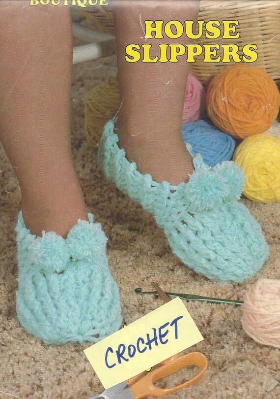 Etsy crochet slippers hot sale
