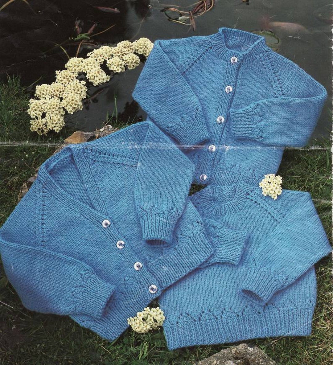 Knit Pattern Baby Cardigan and Sweaters Instant Download Knitting
