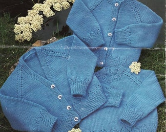 Knit Pattern Baby Cardigan and Sweaters instant download knitting pattern