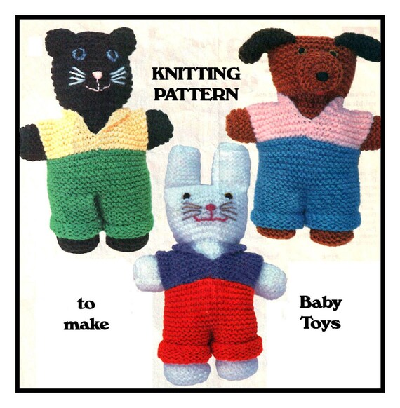 knit animal dolls