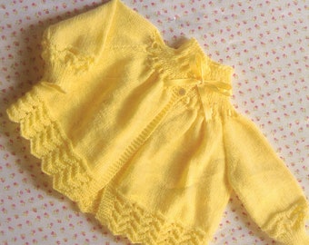 Vintage Baby Matinee Coat instant download knitting pattern