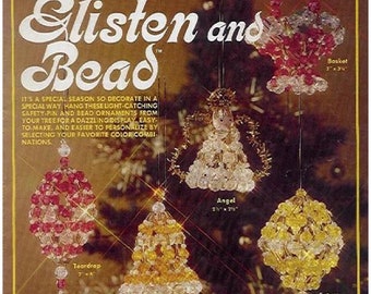 Vintage beaded ornaments for your Christmas tree to make bead instructions pdf