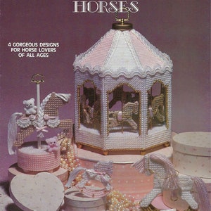 Vintage Plastic Canvas Carousels and Rocking Horses download pattern