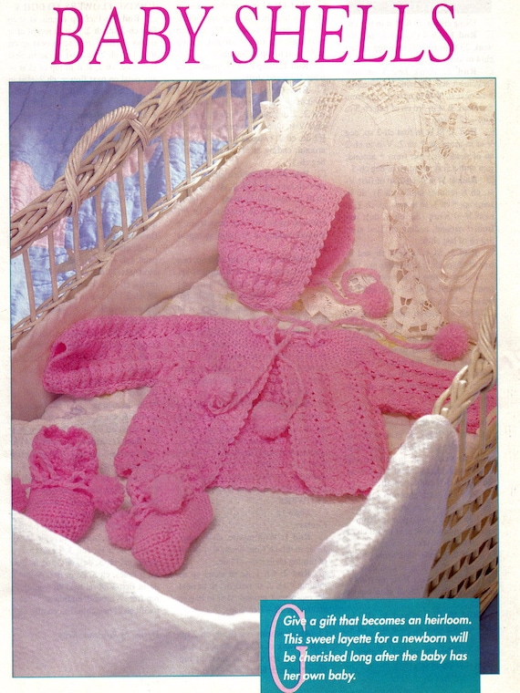 red heart newborn layette