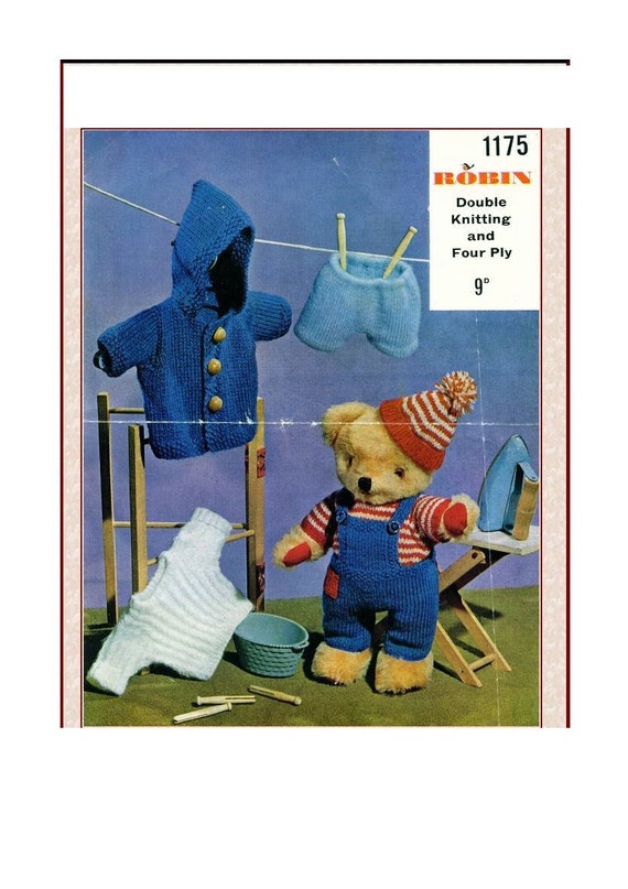 vintage teddy bear clothes