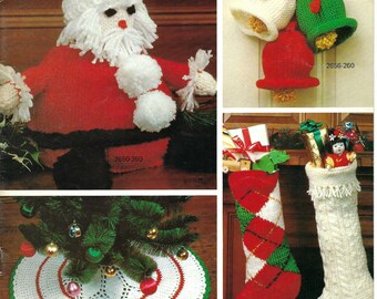 Christmas Knits Crochet Seasons Greetings Assortment instant download knitting pattern