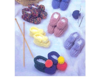 Pattern for Knit and Crochet Slippers child and adult sizes pattern instant download knitting pattern