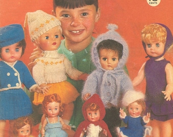 Vintage New Idea Collection Doll Clothes New Idea 1967 instant download knitting pattern