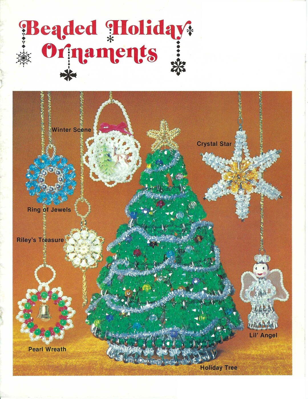 Vintage Beaded Holiday Ornaments for Your Christmas Tree to Make Bead Instructions Pdf Etsy