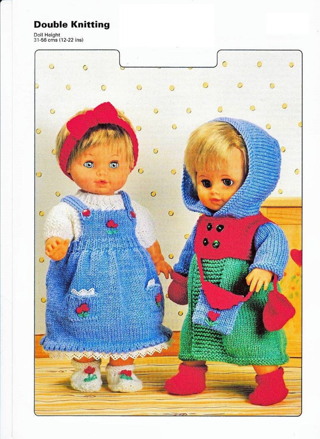 Doll Clothes Knitting Pattern to Fit 12 to 22 Inch Tall Dolls Instant Download Knitting Pattern