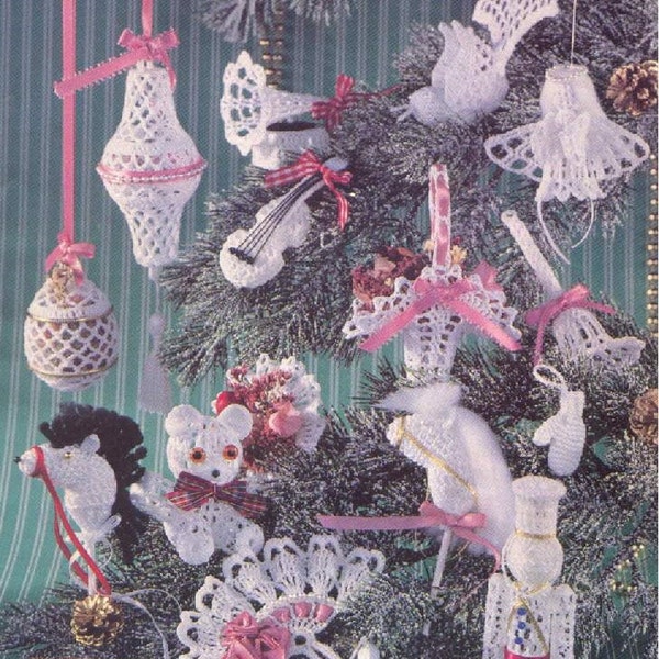 Vintage Crochet Victorian Ornaments Assortment instant download crochet pattern