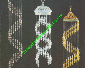 Vintage bead pattern Swirls With a Flair decorative spiral chandeliers bead instructions pdf