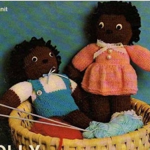 Twin Dolls to Knit Good Dolls dolly twins pattern to download