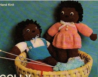 Twin Dolls to Knit Good Dolls dolly twins pattern to download