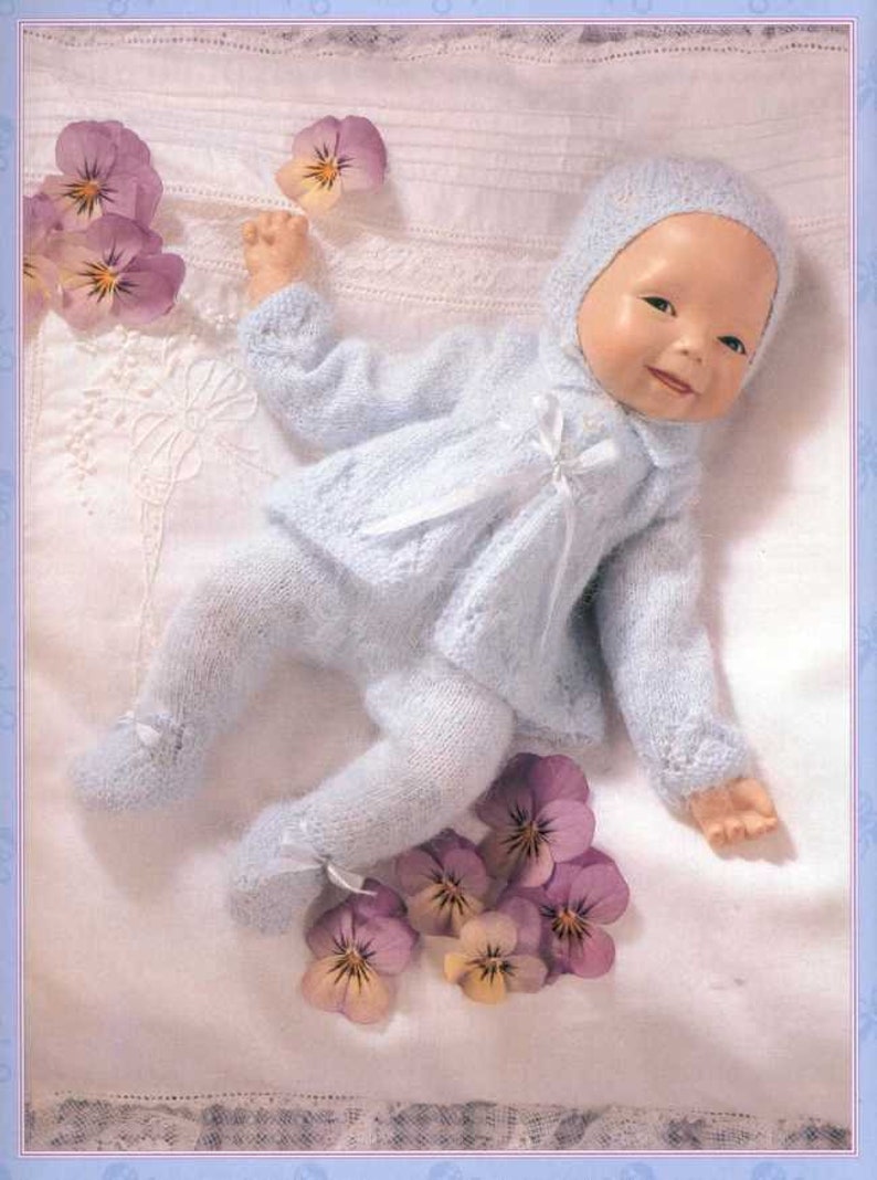 Vintage Baby Doll Knitting Pattern 9 Inch Dolls Instant Etsy UK