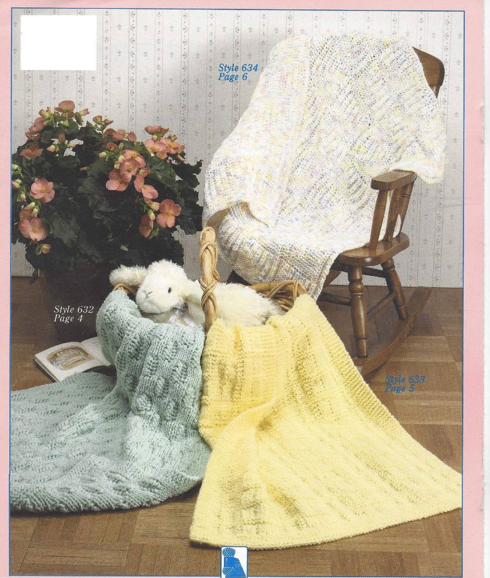 Reversible Easy to Knit Baby Pram Blankets Afghans Cot Covers Etsy