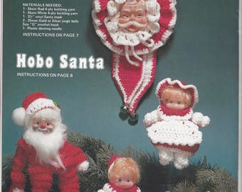 Vintage Crochet Christmas Dolls Santa Helpers instant download crochet pattern