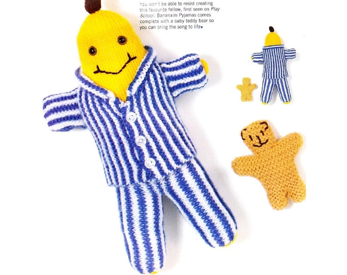 PATTERN Bananas in Pyjamas/ Amigurumi/ Crochet Tutorial With Etsy Sweden