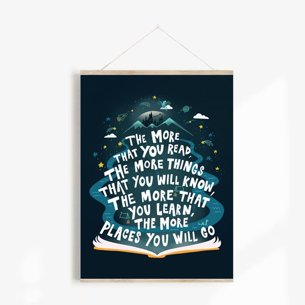 Dr Seuss Quote Print | Quote Print | Home Decor Print | Nursery Print | Wall Art | Childs bedroom print