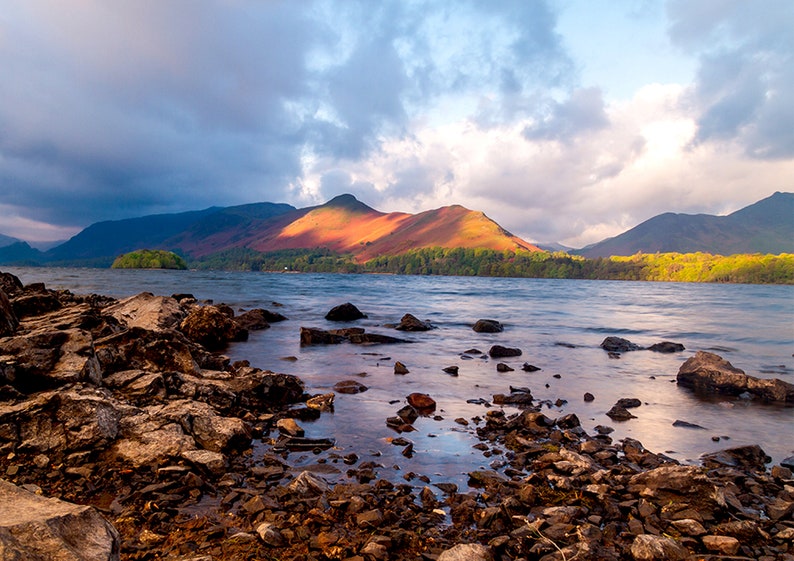 Derwentwater and Catbells, UK Lake District Photographic Print image 2